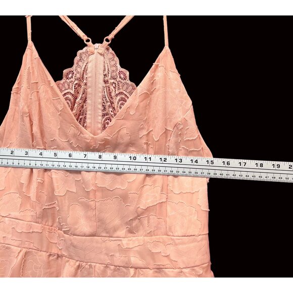 Rue 21 - Women's Summer Sleeveless High Low Hem Ruffle Dress - Pink - 2X - Picture 3 of 16